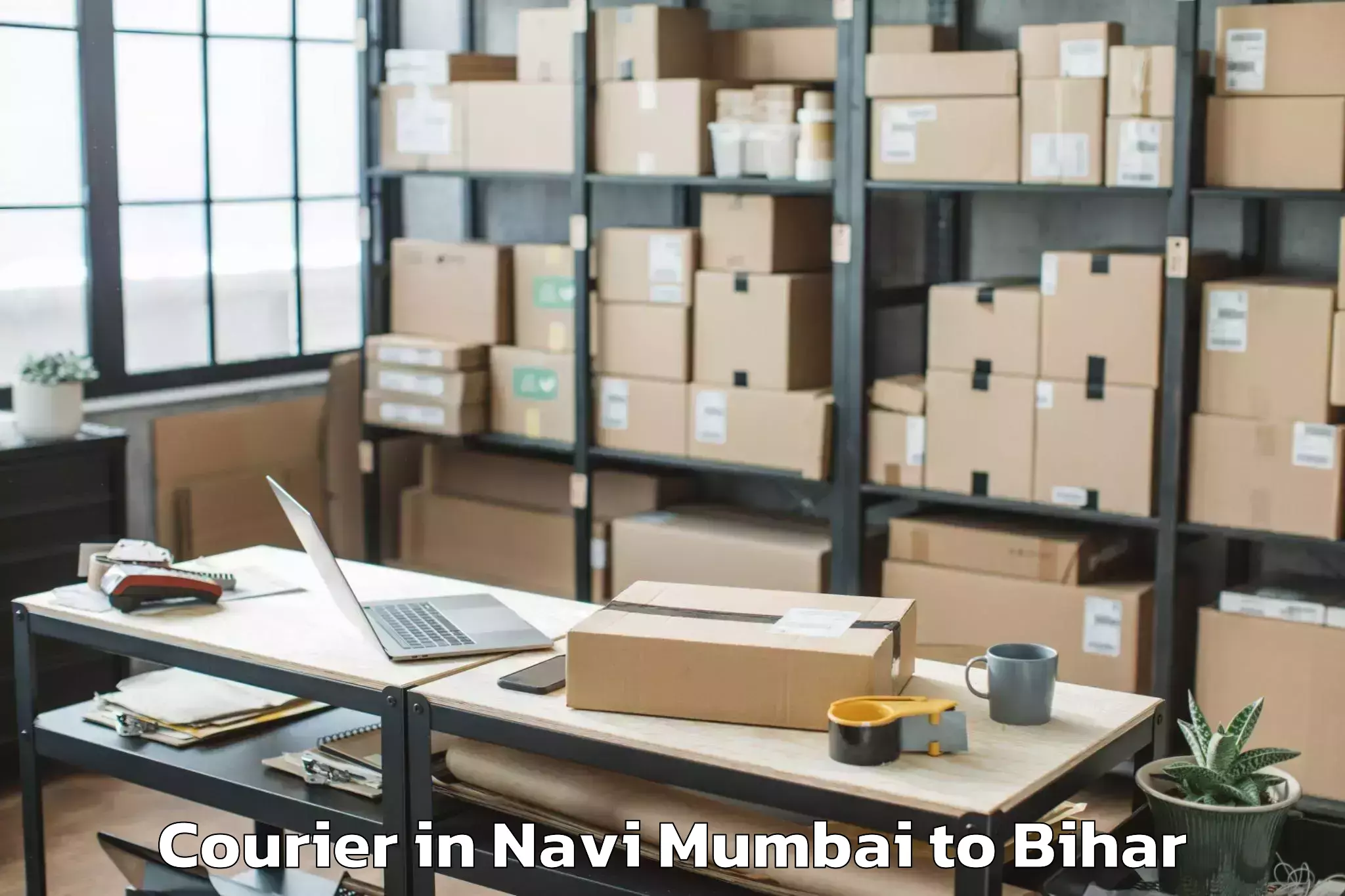 Book Navi Mumbai to Rajauli Courier